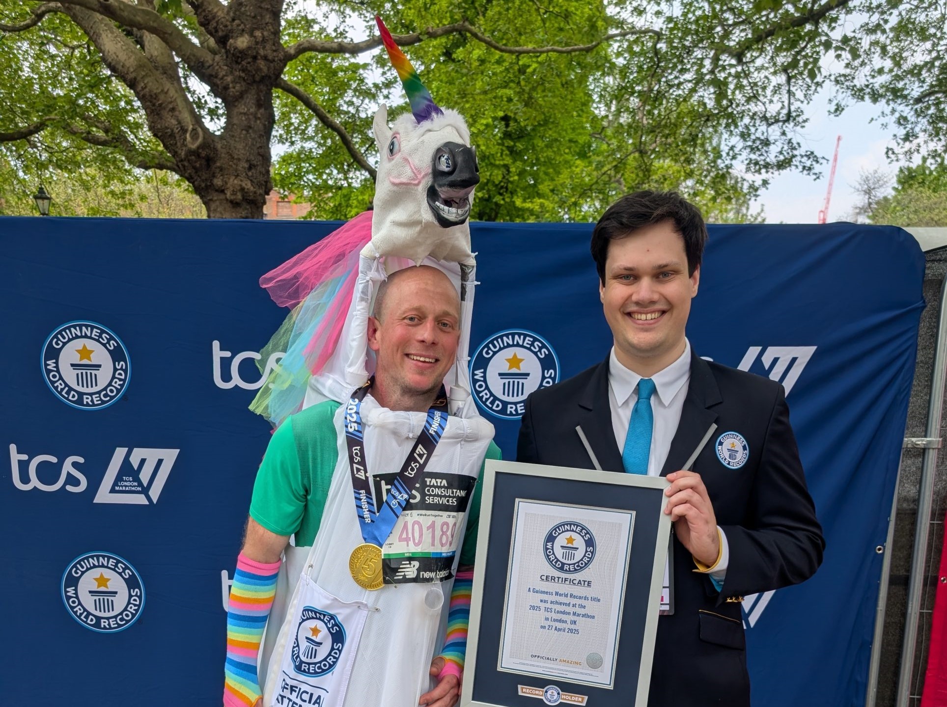 Local London Marathon runner breaks world record