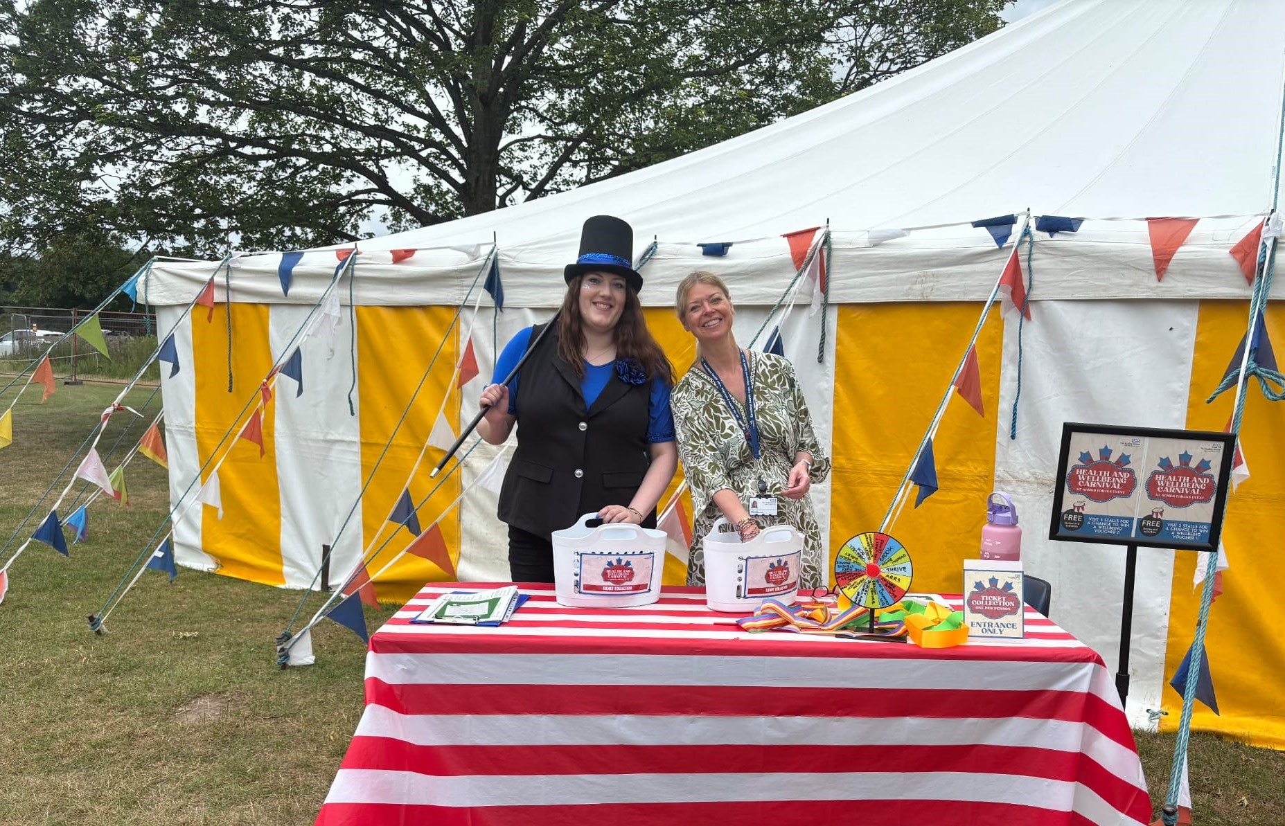 Health and Wellbeing Carnival Marquee Shines at Armed Forces Day at Himley Hall and Park
