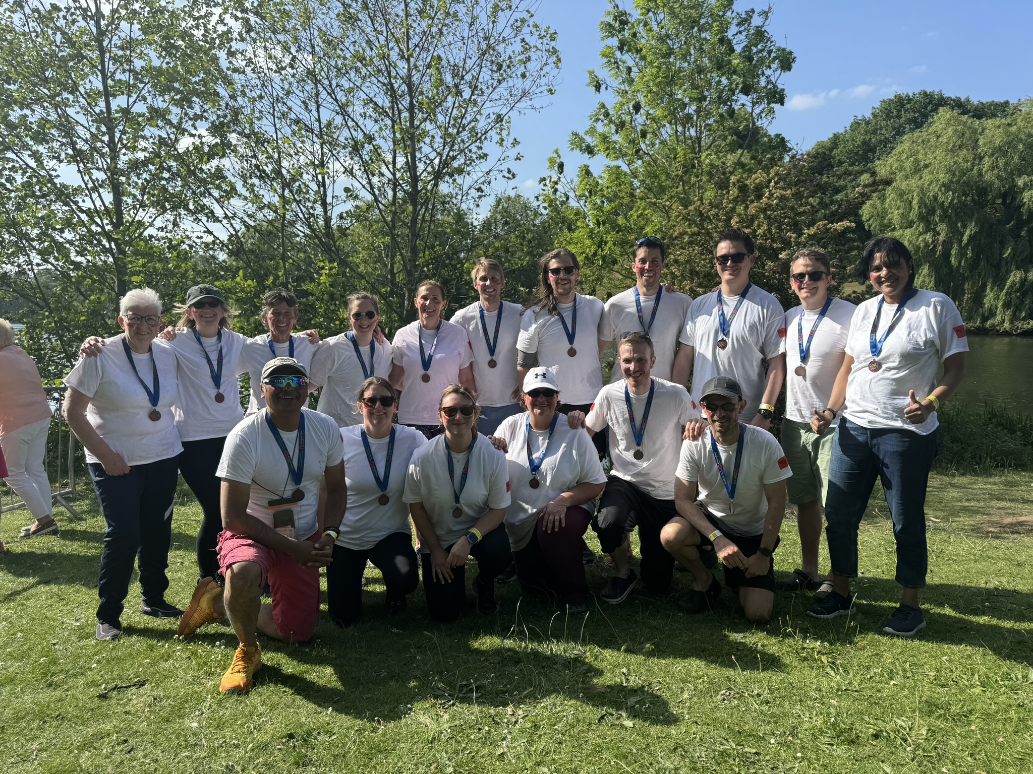 Anaesthetics team from Russells Hall Hospital row to victory at local Dragon Boat Race