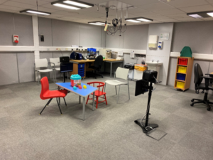 Audiology assessment room. 